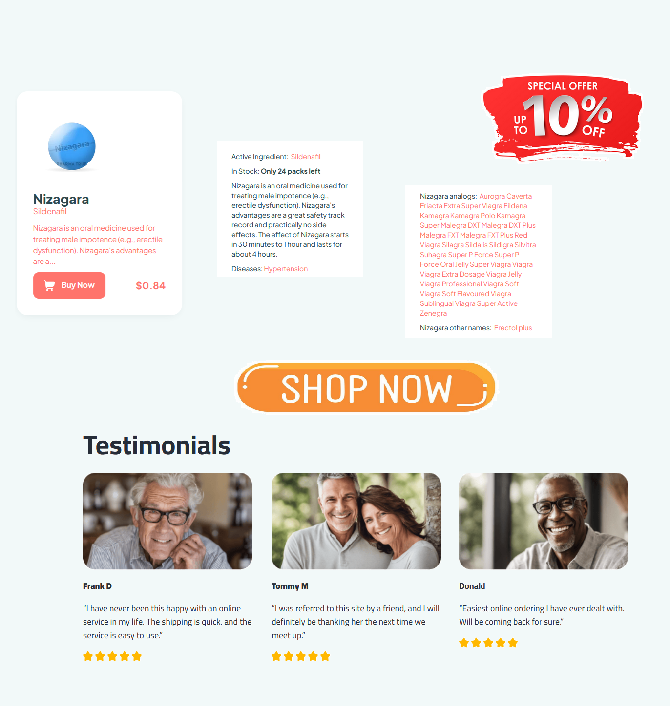 Buy Nizagara - 100% Satisfaction Guaranteed, Lowest Prices, Nizagara 100mg